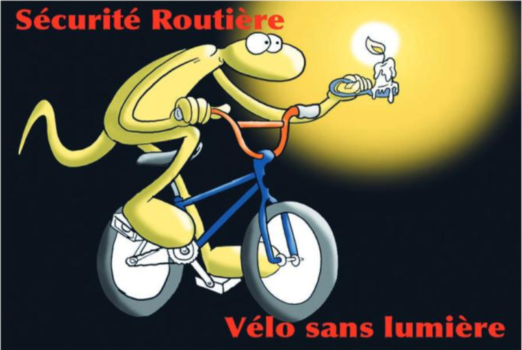 " Eclairage de vélo " vu par Munoz