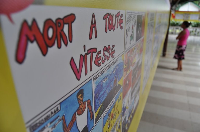 Une exposition de BD sur le thème: 2 ROUES, LIBERTÉ, RESPONSABILITÉ, SECURITÉ