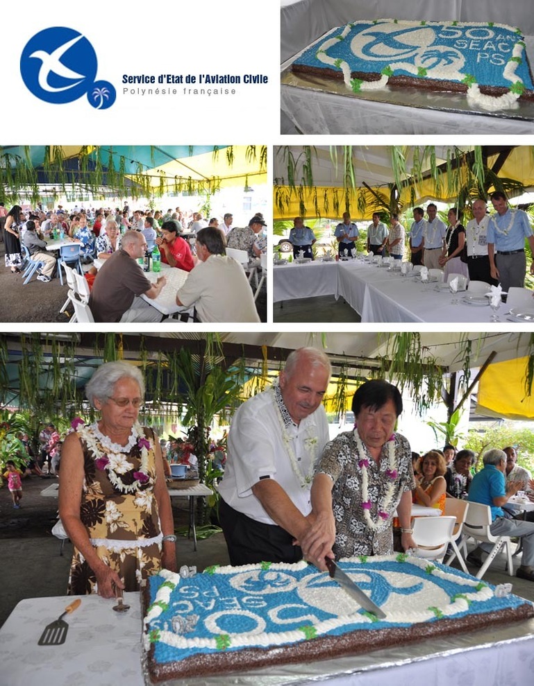 50e anniversaire du Service d'Etat de l'Aviation Civile en PF