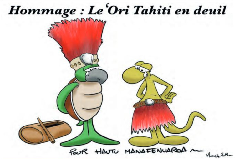 " Hommage à Hautu Manafenuaroa " par Munoz " Hommage à Hautu Manafenuaroa " par Munoz