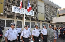 Cérémonie organisée à la mémoire des policiers morts pour la France