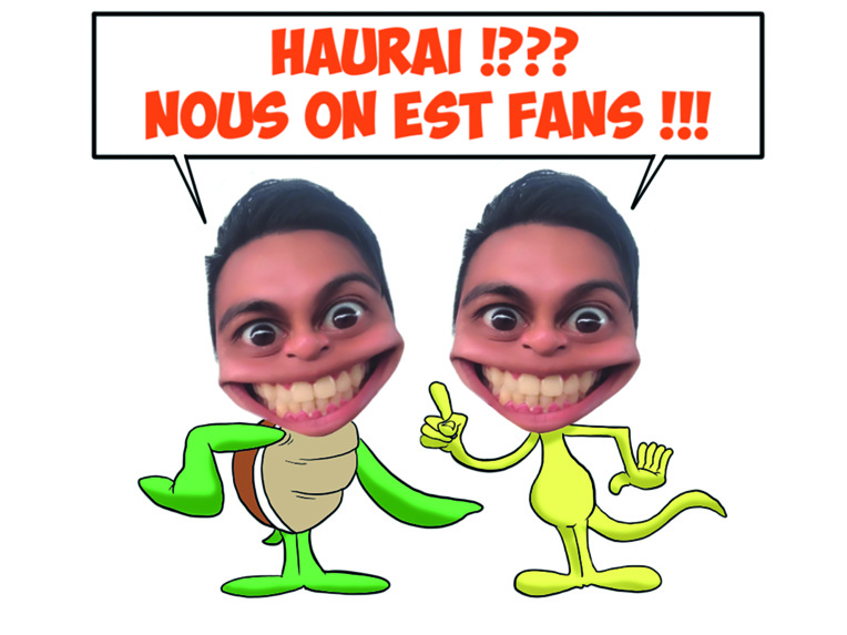 " Haurai, le visage qui fait rire " par Munoz " Haurai, le visage qui fait rire " par Munoz
