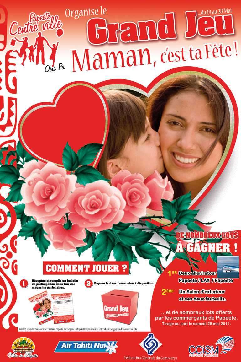 Fêtez les mamans avec Papeete Centre-Ville