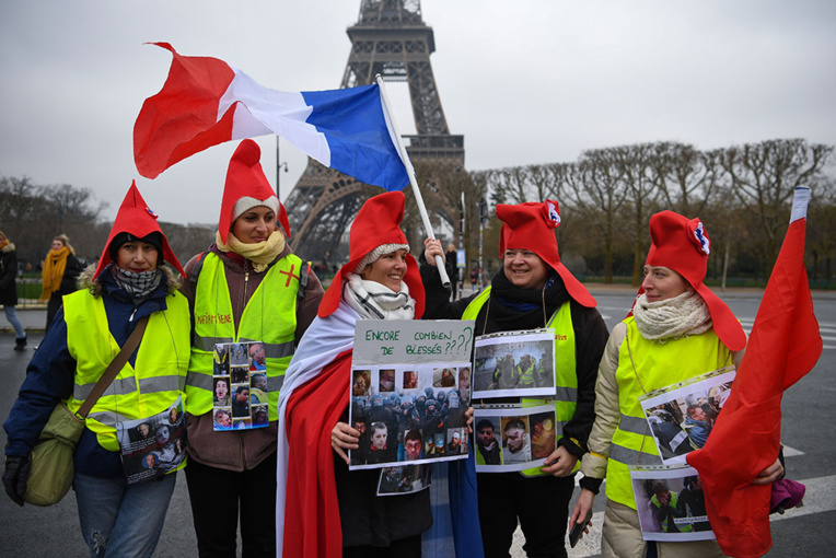 Nouvelle mobilisation de femmes "gilets jaunes" en France Nouvelle mobilisation de femmes "gilets jaunes" en France
