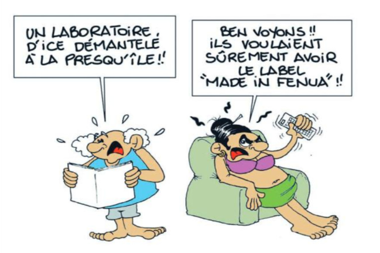 " Un laboratoire d'ice démantelé à la Presqu'île " par Munoz " Un laboratoire d'ice démantelé à la Presqu'île " par Munoz