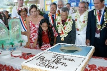 Le Haut-Commissaire à Bora Bora pour célébrer 10 ans de « Pavillon bleu »