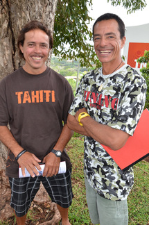 Hiro Tetuanui et Xavier Delongeaux, les deux candidats