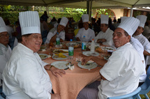 Les chefs de cuisine signataires de la convention