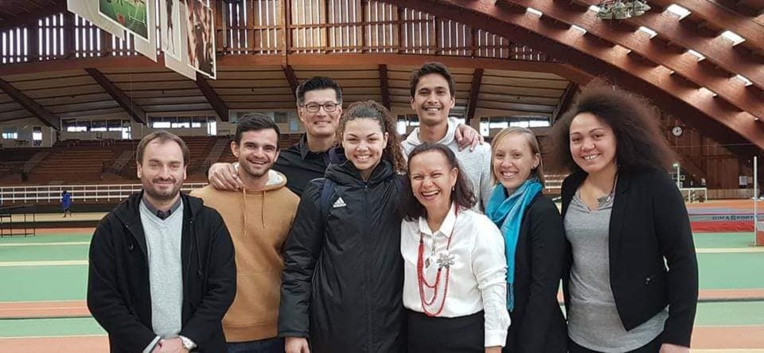 Christelle Lehartel à la rencontre des Polynésiens de l’Insep