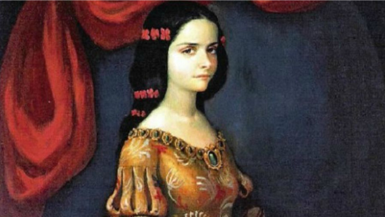 Un portrait présumé de doña Isabel de Barreto, première amirale d’une flotte espagnole dans l’océan Pacifique.