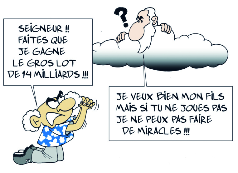 " Jackpot exceptionnel Euromillions " vu par Munoz " Jackpot exceptionnel Euromillions " vu par Munoz