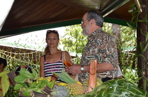 Le président de l'APF a rempli le caddie de "Solidarité pour tous"