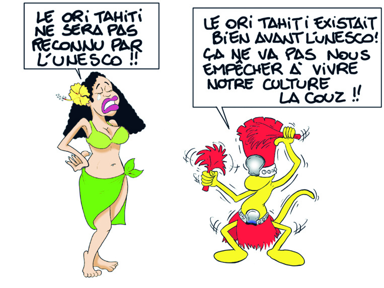 " 'Ori Tahiti à l'Unesco " par Munoz " 'Ori Tahiti à l'Unesco " par Munoz