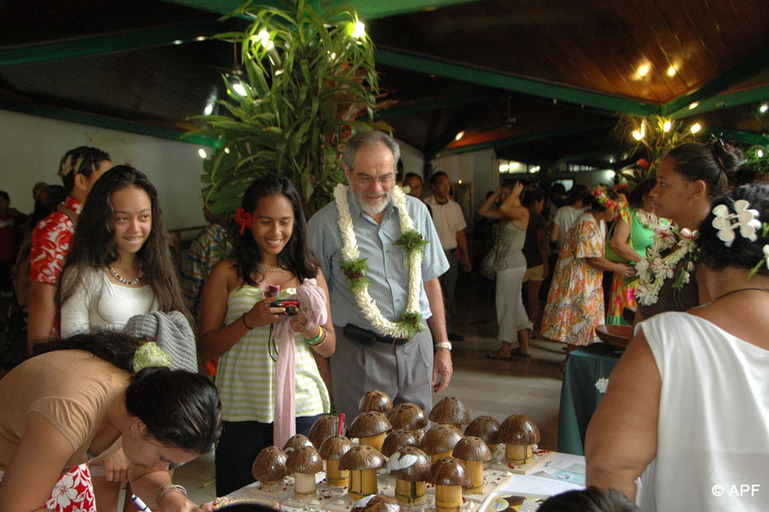 Inauguration de l'exposition des CJA de Tahiti et des îles