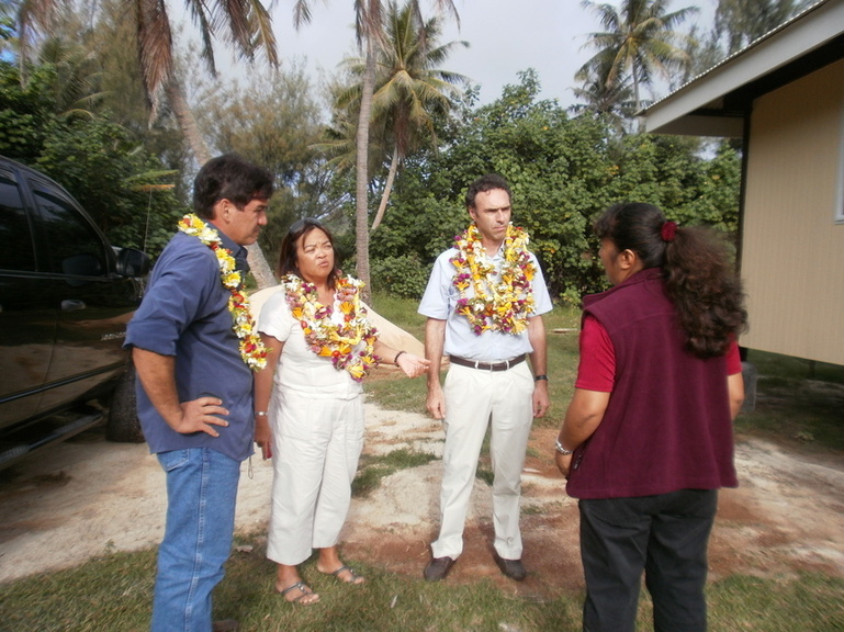 Déplacement du ministre Daniel HERLEMME à Tubuai