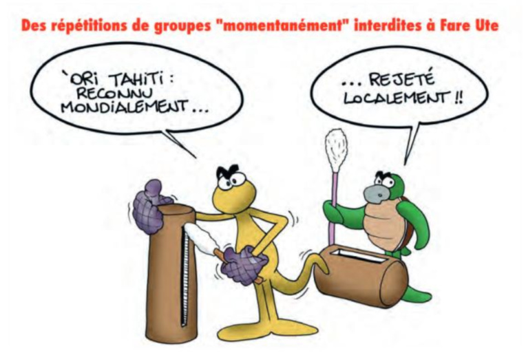 " Heiva : Des répétitions de groupes "momentanément" interdites à Fare Ute " par Munoz