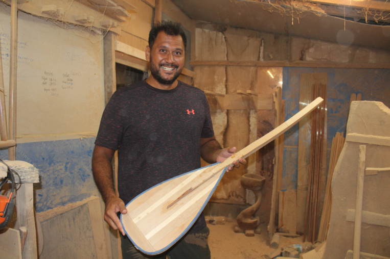 Kevin Holozer a monté sa société de rame de va'a, Marere Tahiti, il y a quatre ans et demi.