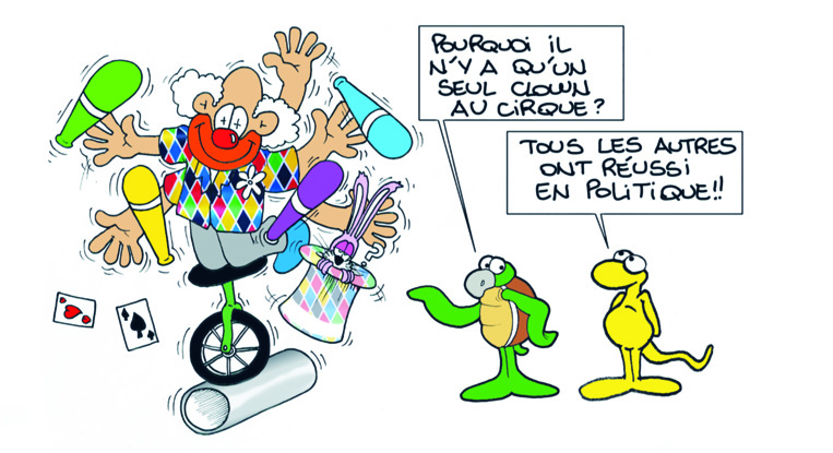 " La politique et le cirque " par Munoz
