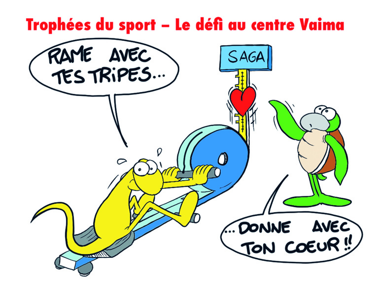 " Trophées du sport : Défi rame avec ton coeur " par Munoz " Trophées du sport : Défi rame avec ton coeur " par Munoz