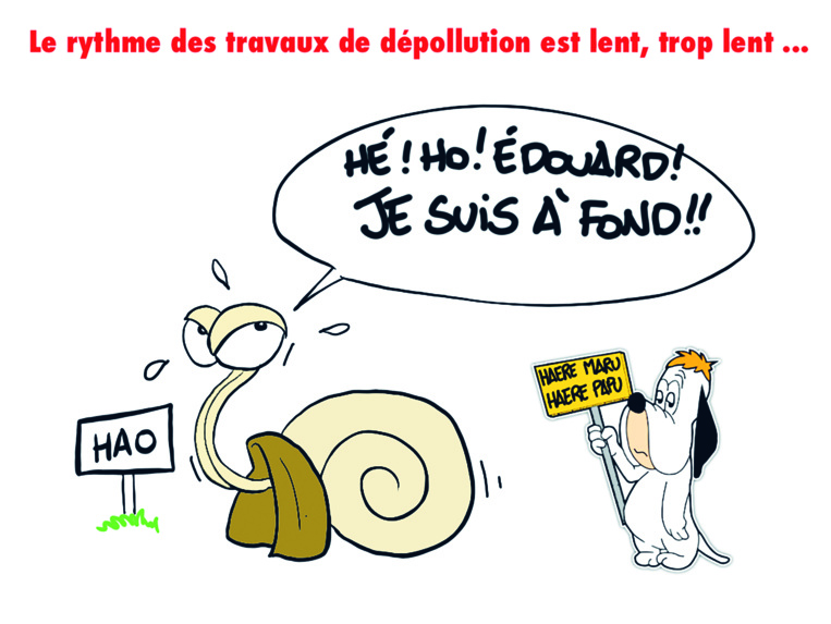 " Hao : Le rythme des travaux de dépollution trop lent " par Munoz