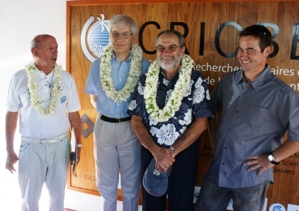 de gauche à droite: Jean Claude WAQUET, René GALZIN, Jacqui DROLLET, Serges PLANES;