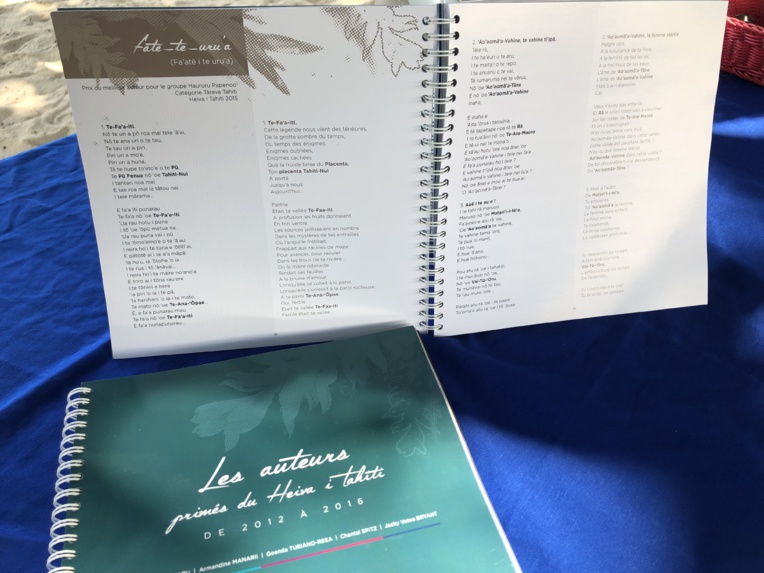 Les textes et auteurs primés au Heiva mis à l'honneur dans un livre Les textes et auteurs primés au Heiva mis à l'honneur dans un livre