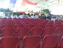 Sièges vides lors de la fête de l'autonomie, en 2010 à la Présidence