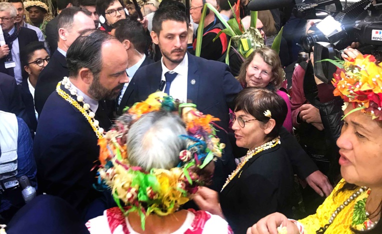 Edouard Philippe, Premier ministre, est venu visiter le stand de la Polynésie mardi. Edouard Philippe, Premier ministre, est venu visiter le stand de la Polynésie mardi.