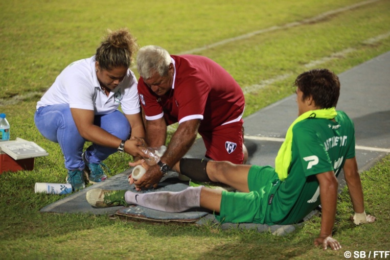 Le buteur Marii Taurua a dû sortir en deuxième mi-temp Le buteur Marii Taurua a dû sortir en deuxième mi-temp