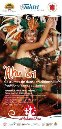 Mahana Pae du Vendredi 29 Juillet autour du thème : ‘Ahu ‘ori - Costumes de danse