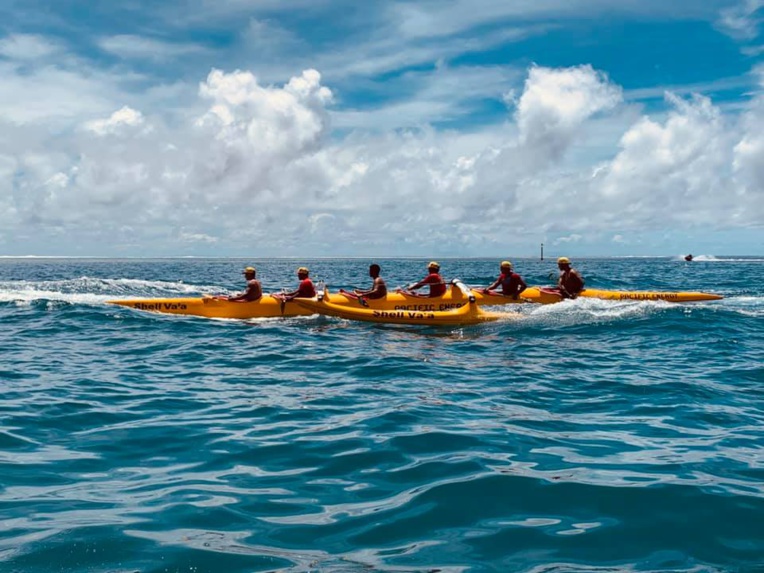 Shell Va'a a remporté les sélectives V6 ce week-end et représentera la Polynésie aux Jeux du Pacifique ©  Mihirani Dubois
