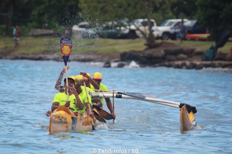 Shell Va'a totalise presque quatre minutes d'avance au général Shell Va'a totalise presque quatre minutes d'avance au général
