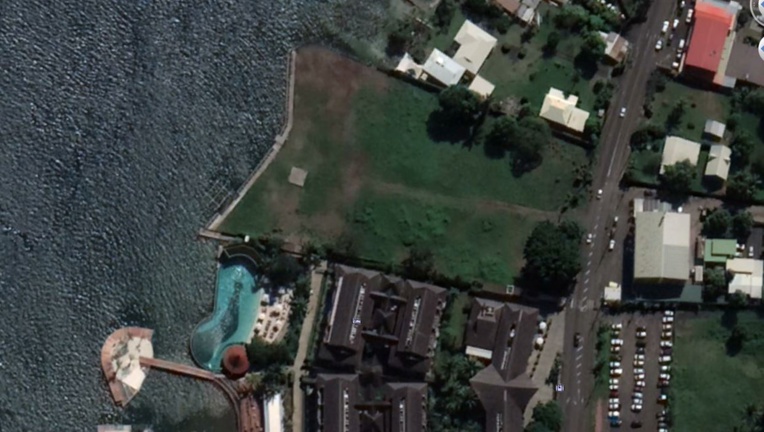 Le terrain de 9000 m2 sur lequel aurait dû voir le jour, au PK 10 à Punaauia, le projet pour lequel Tahiti Luxury Resort a bénéficié d'une aide locale en défiscalisation de près de 900 millions Fcfp.