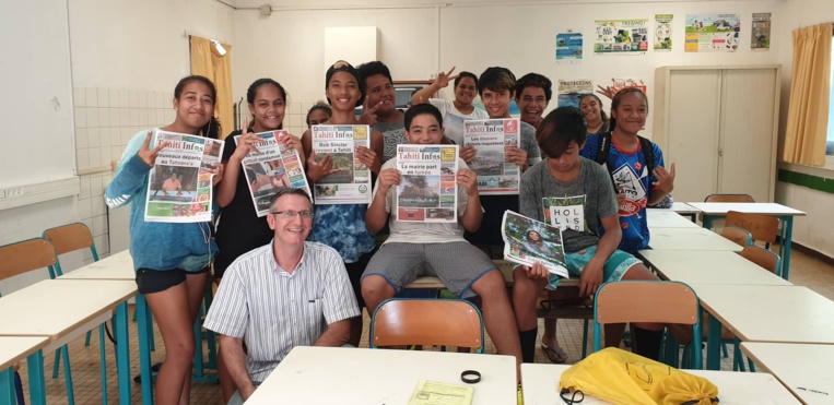Les élèves du collège Henri Hiro met en avant votre journal gratuit