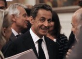 Nicolas Sarkozy lors de son escale à Pekin