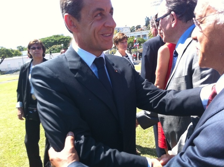 Gaston Tong Sang et Tearii Alpha ont assisté au discours de Nicolas Sarkozy