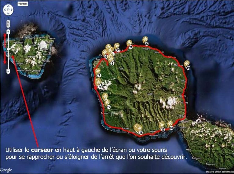 En septembre découvrez La Route du Monoï vue du ciel