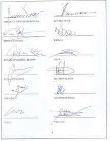 Echange de signature à Fidji: démocratie contre décolonisation