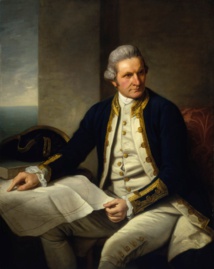 James Cook par Nathaniel Dance-Holland (1776). National Maritime Muséum UK.