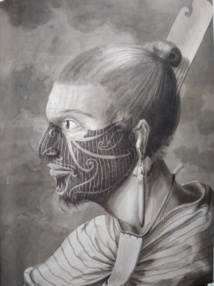 Profil d’un Maori tatoué. Sydney Parkinson. (Collection British Library). Profil d’un Maori tatoué. Sydney Parkinson. (Collection British Library).