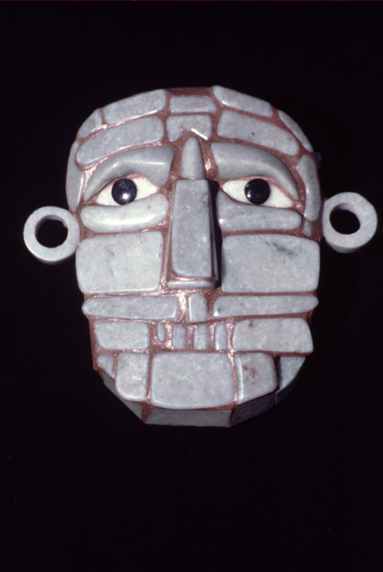 Masque mortuaire trouvé dans le Chiapas (Mexique).