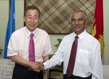 le Président de Kiribati, Anote Tong