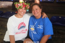 Maeva Taarua, en blanc, secrétaire de la fédération