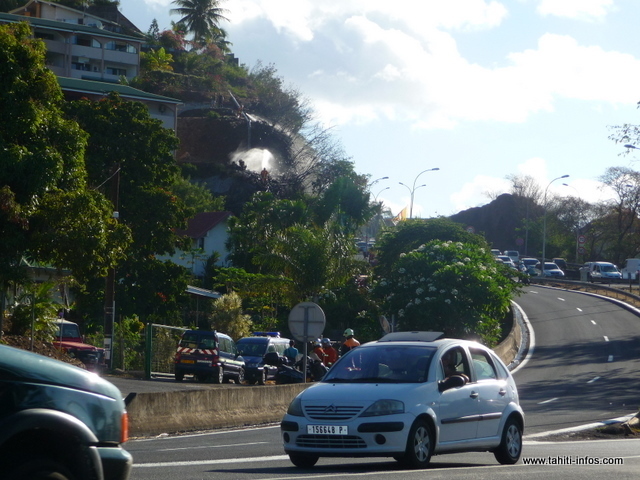 Incendie à l'Uranie : les habitations épargnées par les flammes