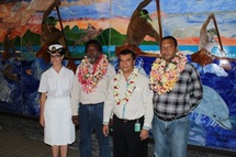 M. San BASIL et M. Job POMAT reçus par Mme Magali Charbonneau et Antony Geros