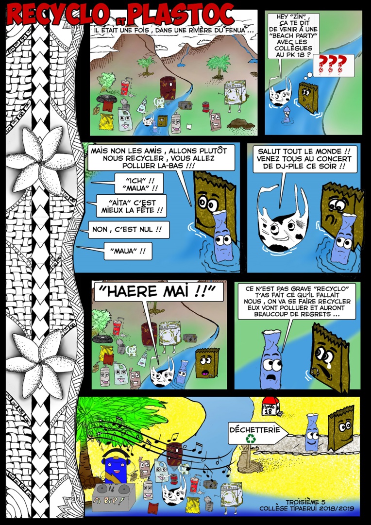 Une classe de troisième crée une bande dessinée écolo