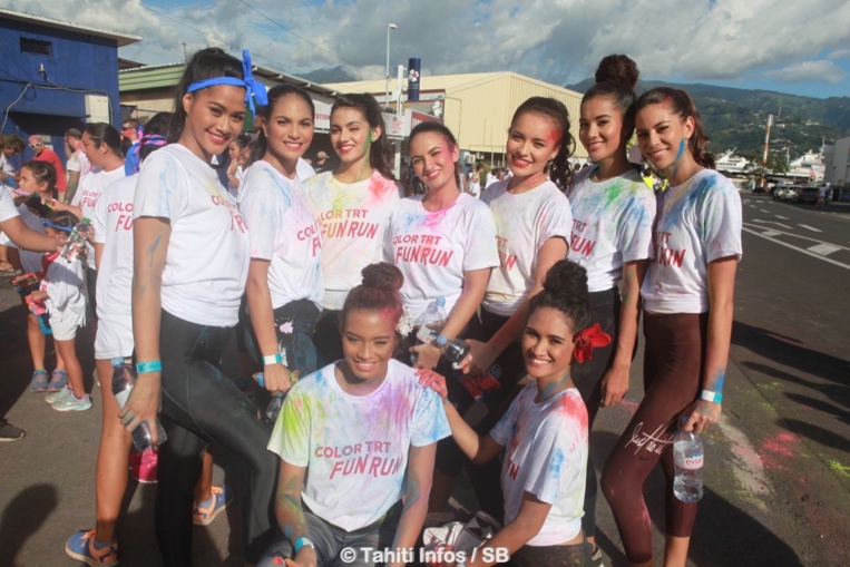 Les candidates à l'élection de Miss Tahiti étaient présentes Les candidates à l'élection de Miss Tahiti étaient présentes