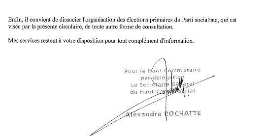 Primaire PS : le Haut-commissariat rappelle l'interdiction de constituer des "fichiers" électoraux