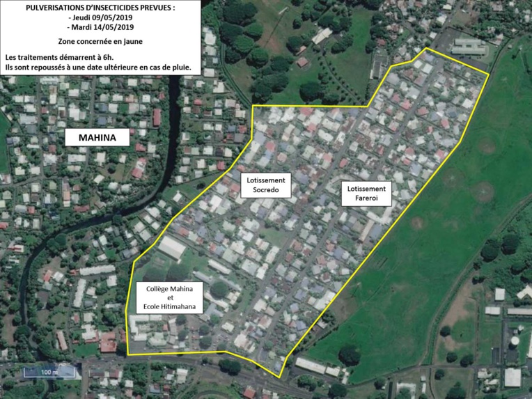Dengue : nouvelles pulvérisations à Mahina jeudi