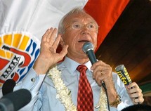 Affaire des sushis: l'inéligibilité de Gaston Flosse rejugée mercredi